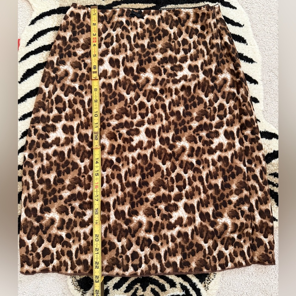 Et Clet Darling Leopard Skirt Size Small, Side Zip - Picture 3 of 9